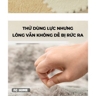 Thảm Xốp EVA BUNA Lông Nỉ Ghép Miếng Cho Bé – An Toàn, Êm Chân