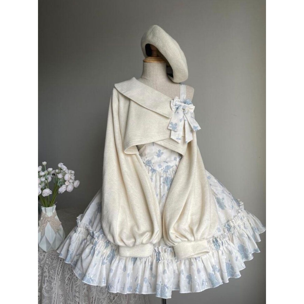 [YU]Set váy Lolita mùa hè ngọt ngào, phong cách Nhật Bản nhỏ nhắn, váy bánh phồng xinh xắn.