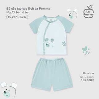 La pomme SS25 BST sơ sinh La Pomme Người bạn ú òa - Xanh cho bé T6.0