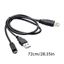 Cáp chia Y truyền dữ liệu tốc độ cao BTM Mini B sang USB A cho ổ đĩa ngoài