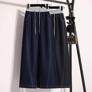 Quần denim phong cách rộng, kích thước lớn, mỏng dành cho nữ - Phong cách mới mùa hè 2025