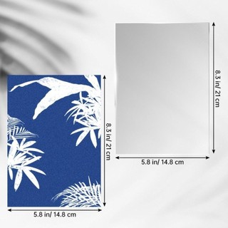 RISEDUT 24 Chiếc Cyanotype, Giấy In Mặt Trời, Tranh Bạc Sáng Tạo, Giấy In Sợi Tự Nhiên Cho Trẻ Em / Người Lớn