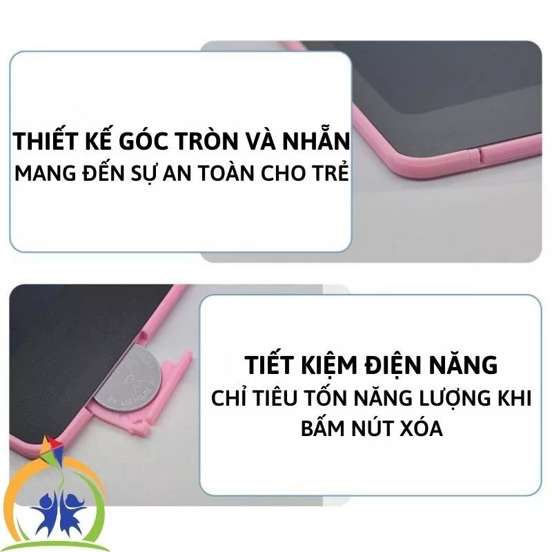 [LOẠI LỚN] Bảng viết tự xóa 16 INCH - 20 INCH LCD, CÓ SĂN BÚT VÀ PIN - KHỔ LỚN  Thúc Đẩy Tư Duy Sáng Tạo Cho Bé 4