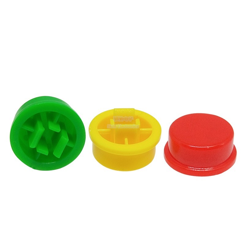 ((10 Cái) Nắp Nút Tròn A24 Thích Hợp Cho Mũ Công Tắc Cảm Ứng Vuông 12 * 12 * 7.3 Mm B3F-4055 Nắp Công Tắc