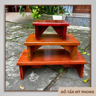 Đóng Ghế đẩu ngồi xổm | Ghế gỗ để chân văn phòng | Kệ kê đồ bằng gỗ tự nhiên theo yêu cầu