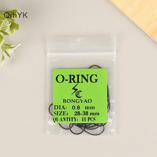 Nhà Máy Thời Trang 1 Gói 0.5 / 0.6 / 0.7 / 0.8MM Đồng Hồ Cao Su Chống Thấm Nước Vòng Chữ O Mặt Sau Đồng Hồ Gioăng QrhYK