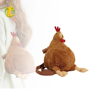 Túi Gà Đi Lại Túi Sang Trọng Thú Nhồi Bông Túi Đồ Chơi Nữ Bé Gái Hen Túi Đeo Ngang Cho Tiệc Du Lịch Quà Tặng Sinh Nhật