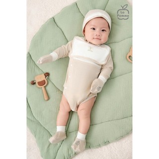 La pomme SS2025 BST sơ sinh La Pomme phối cổ ngọt ngào - Be cho bé T6.0