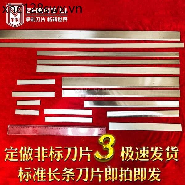 Dệt Loại Bỏ Bụi Lưỡi Dao Dài Đôi Một Lưỡi Dao Cắt Dài Giấy Cắt Cao Su Thực Phẩm Thép Không Gỉ Lưỡi Dài Mỏng Dài