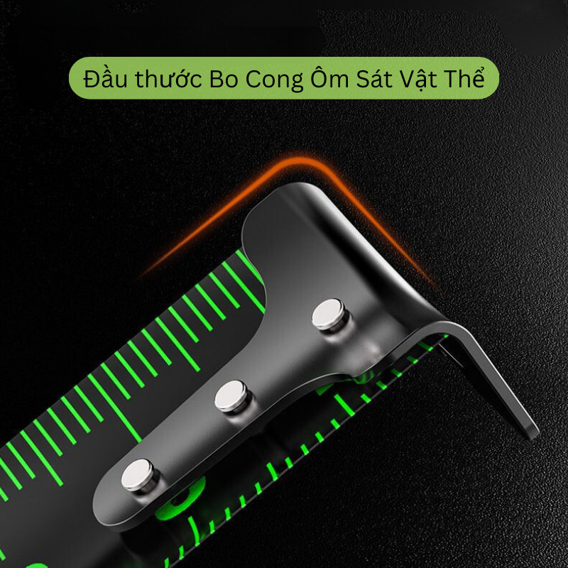 【🔥Free ship🔥】Thước huỳnh quang Thước Cuộn Thép Làm dày và chống mài mòn Độ chính xác cao Thước dây 10m