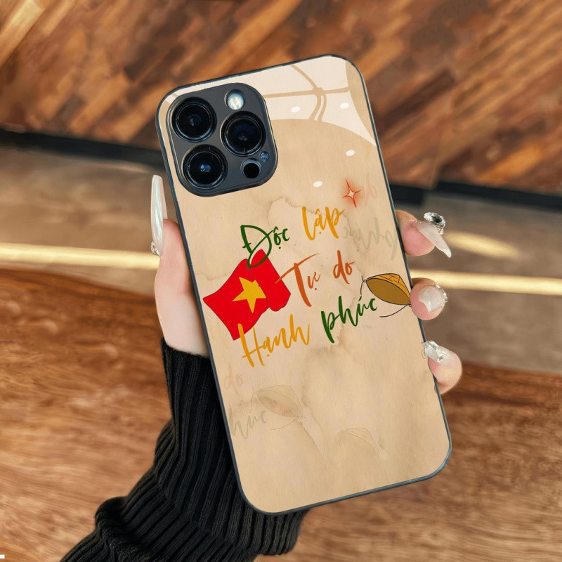 Ốp Ống Kính Mũ Hạnh Phúc Độc Lập Miễn Phí Cho iPhone 16 17,15 14 13 12 11 X XS XR 8 7 6 Pro Max Plus Mini 6s 6g 7g 8g 6p 7p 8p