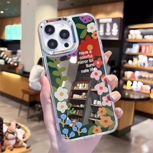 Ins Phong Cách Bao Quanh Bằng Hoa Gương Ốp Lưng Điện Thoại Tương Thích Cho Google Pixel 10 9 Pro XL 9A 8 Pro 8A 7 Pro 7A 6A 5 XL 4 4A 5A 3A Vỏ Mềm Mạ Khung Vỏ