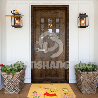 Thảm trải sàn phòng tắm trong nhà và ngoài trời Disney Winnie the Pooh 40 * 60CM, Thảm chống trượt, Thảm trải sàn