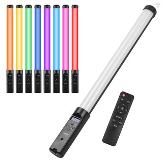 Đèn ống RGB cầm tay Đèn Video LED Đũa phép 3200K-5500K Có thể điều chỉnh độ sáng 9 hiệu ứng ánh sáng đầy màu sắc Pin tích hợp có điều khiển từ xa cho Vlog Phát trực tiếp Sản phẩm Chân dung Photogra