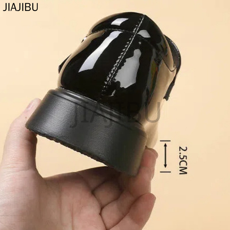 Giày Da Cosplay Mũi Tròn Chống Trượt Phong Cách Anh Quốc Giày Trẻ Em Thời Trang Korean Fashion Casual Platform Mary Jane Shoes Giày Đi Học Màu Đen Cute Girls Beige Soft-soled Doll Shoes Giày Lolita Phong Cách Công Chúa Nhật Bản Giày Khiêu Vũ Giày Búp Bê