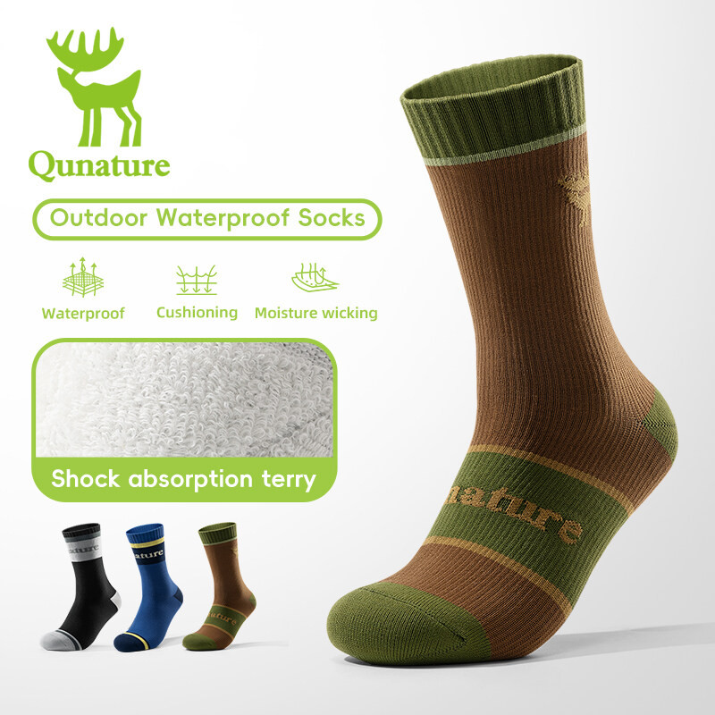 Qunature Tất Chống Thấm Nước Ngoài Trời Hấp Thụ Sốc Thoáng Khí Trượt Tuyết Câu Cá Cắm Trại Leo Núi Đi Bộ Đường Dài Chống Gió Ấm Tất