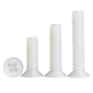 ((LXY) Ốc Vít Đầu Dẹt Nylon / Ốc vít đầu pake dẹp mỏng phẳng Nhựa  KM Vít M2 / M2.5 / M3 / M4 / M5 / M6 / M8 * L: 4-40mm (RM-VN-1)