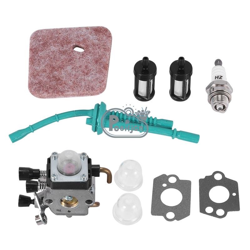 [Poeifjgn] Bộ chế hòa khí cho STIHL FS55 FS55R FS38 FS45 FS46 KM55 HL45 FS45L FS45C FS46C FS55C FS55RC Tông đơ dây Weed Eater