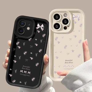 Ốp Lưng Dành Cho Samsung Galaxy M34 M31 M51 M30S M23 M20 M11 M15 J4 J6 Plus J8 A10 A01 A02 S20 Siêu Vỏ Hoa Dễ Thương Thắt Nơ TPU Silicon Hoạt Hình Mềm Mờ Bảo Vệ Camera