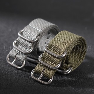 Dây đeo đồng hồ Nylon NATO tự nhiên Dây đeo đồng hồ bằng vải ZULU Dây đeo đồng hồ dệt 20mm 22mm Dây đeo đồng hồ mềm Flax Dây đeo thay thế Dây đeo cổ tay nam nữ Vòng đeo tay Khóa thép không gỉ