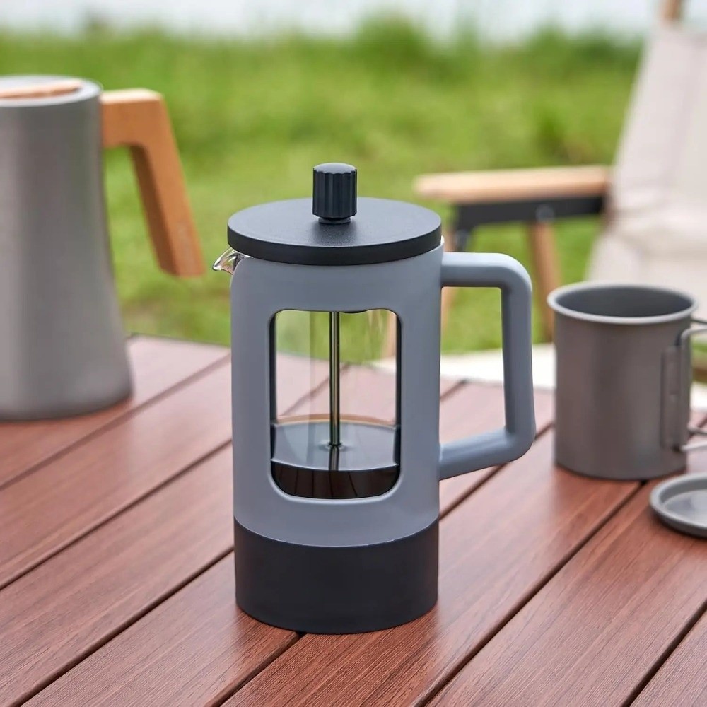 Máy pha cà phê trà ép kiểu Pháp SNUGHOUSE 600ml, chịu nhiệt, đa chức năng, chống rỉ sét, di động