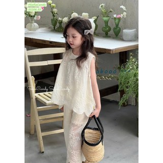 13-40kg (hàng thiết kế) Bộ thô thêu áo quần cổ tròn sofia