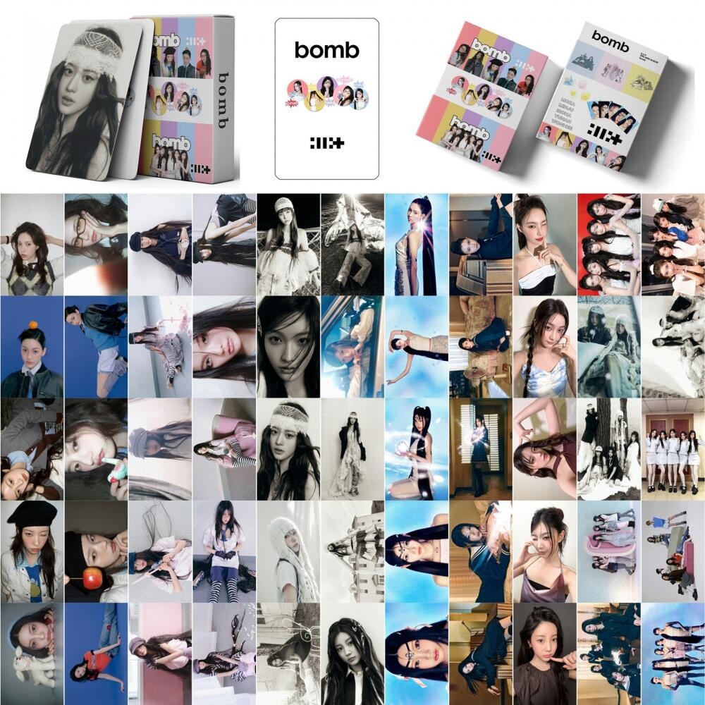 LINXX 55 Chiếc ILIT Bomb Album Bộ Sưu Tập Quạt Lomo Cards HD Hình Ảnh 3 Inch Mini Kpop Merch Trading Photocards
