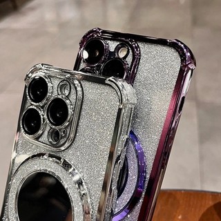 Ốp lưng Realme C53 C51 Note 50 Vỏ lấp lánh Gradient mới có gương trang điểm Giá đỡ từ tính Bảo vệ ống kính có giá đỡ dây buộc Vỏ điện thoại chống sốc