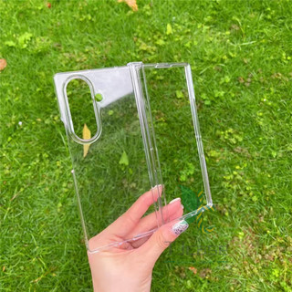 Ốp lưng trong suốt bản lề pha lê siêu mỏng Samsung Galaxy Z Fold 7 Z Flip 7 Z Fold 6 5 4 3
