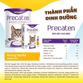 [COMBO] Sữa Bột Cho Mèo Dr.Kyan PRECATEN Cho Mèo Con Sơ Sinh, Mèo Mang Thai, Thiếu Chất Dinh Dưỡng Pet Kool