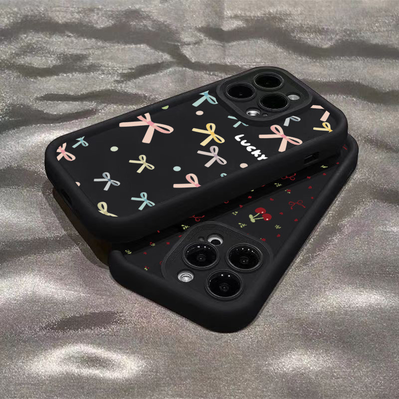 Ốp Lưng Cho Redmi 13 14C 13C 12 12C 4G Redmi Note 14 13 11 12 Pro Plus 5G 12S 11S 10s 10 Pro Graffiti Màu Anh Đào Nơ Silicon Mềm Chống Sốc