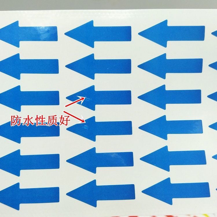 500 màu đỏ, nhãn chỉ dẫn, nhãn chỉ dẫn, tự dính chống thấm nước, nhãn trơn PVC, nhãn lấy Miệng CLIK