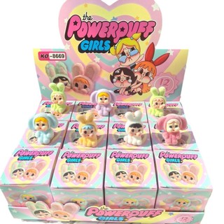 Hộp 12 Túi Mù FullBox Powerpuff Girls, Labubu, Blind Box Mini Quà Tặng Cho Các Bé, Mô Hình Mini