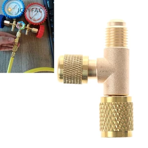 Jcsyfac Van xả làm lạnh Van loại trừ không khí nhanh Van phát hành Đồng hồ đo áp suất Mới