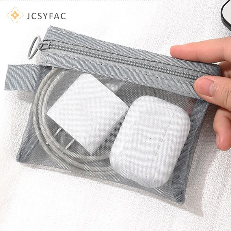 Jcsyfac Dung Tích Lớn Di Động Du Lịch Ngoài Trời Túi Trang Điểm Lưới Trong Suốt Bảo Quản Túi Giặt Tổ Chức Nhà Túi Tote Mới