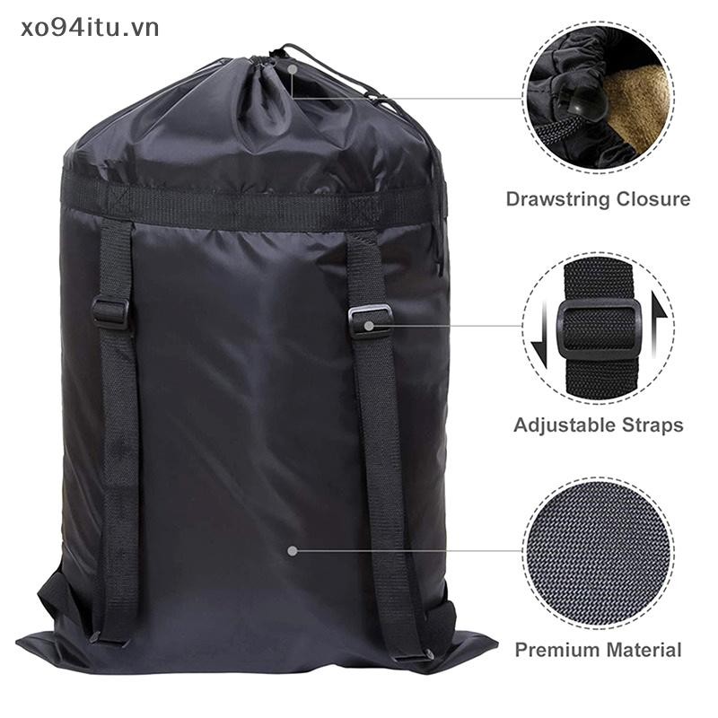 Xoitu Ba lô hạng nặng chống nước có dây đeo vai có thể điều chỉnh Túi giặt Polyester Cắm trại Du lịch Túi đựng quần áo lớn VN