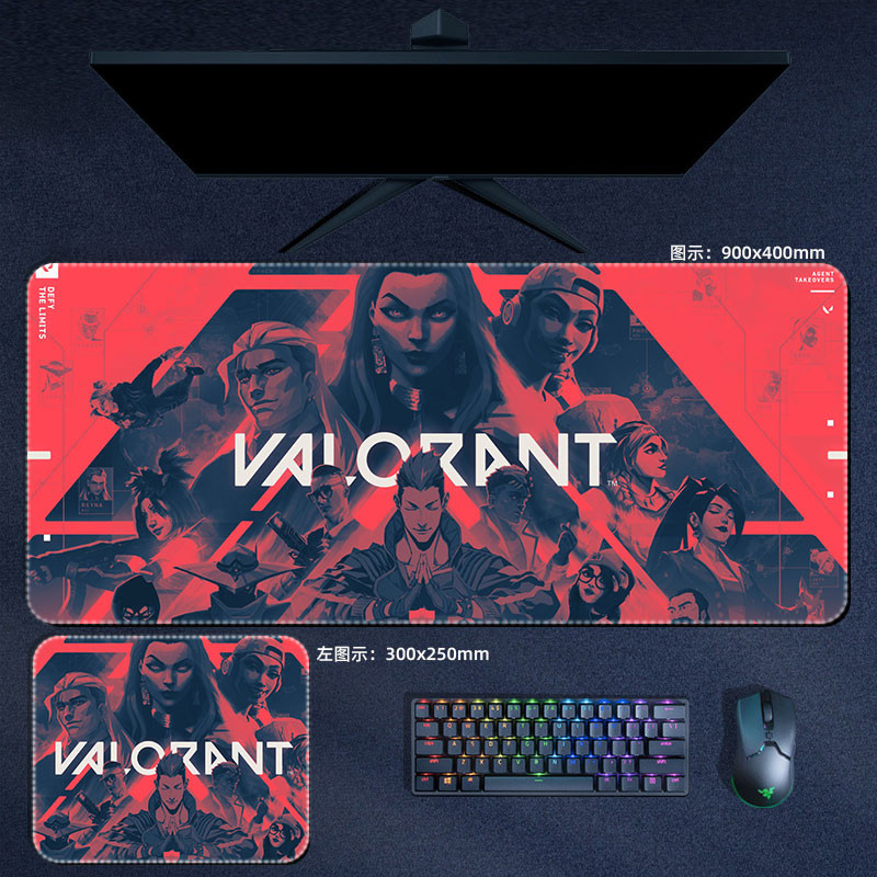 Valorant Miếng Lót Chuột Lớn Phoenix Jett Viper Omen Neon XXL Mousepad Máy Tính Laptop Game Thủ Miếng Lót PC Phụ Kiện Chơi Game Để Bàn Thảm