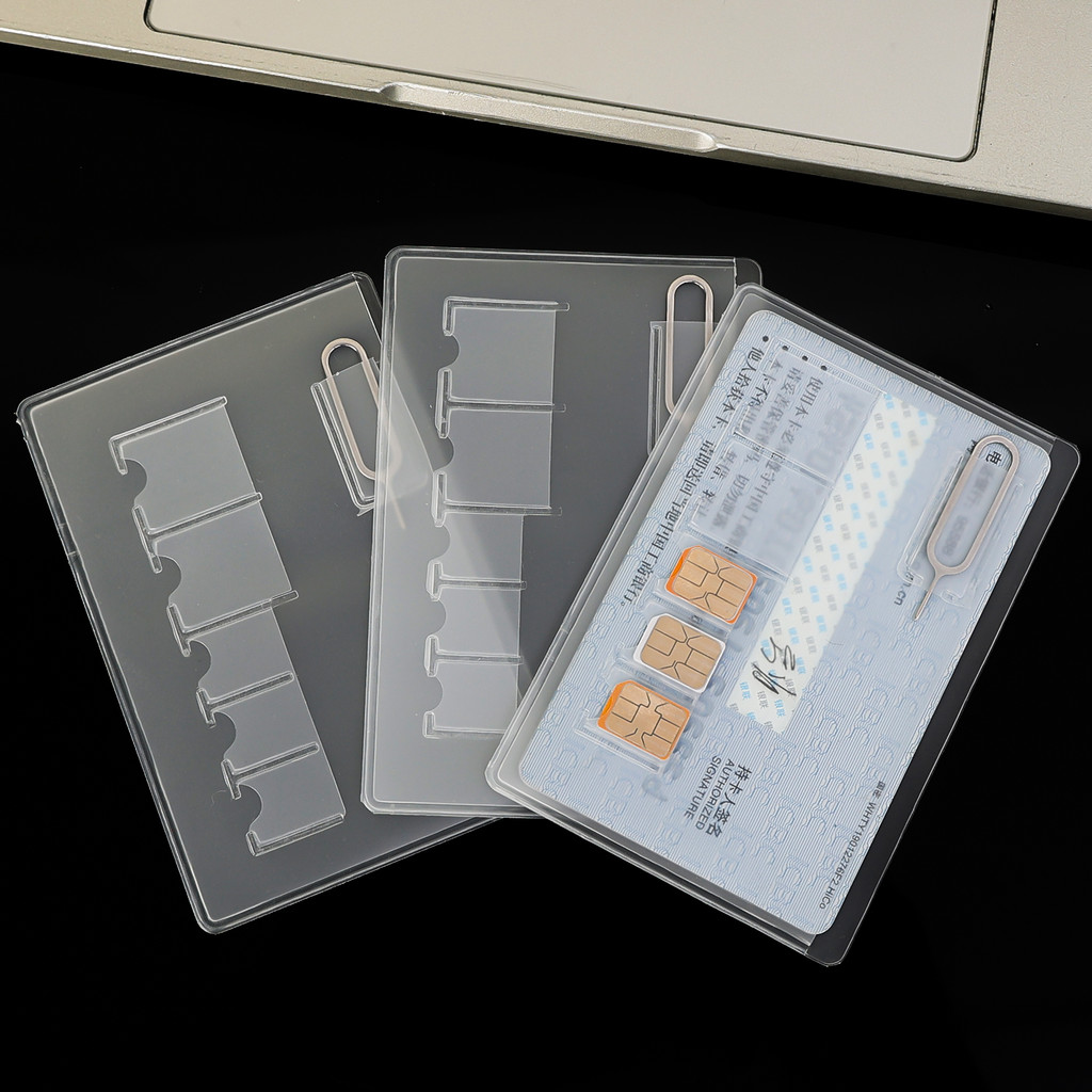 Bộ bảo vệ thẻ SIM cấp quân sự có cửa sổ xuyên thấu, thiết kế nắp gập có thể gập lại để truy cập tức thì, 2 khe cắm kích thước, Bộ sắp xếp 1-10 gói