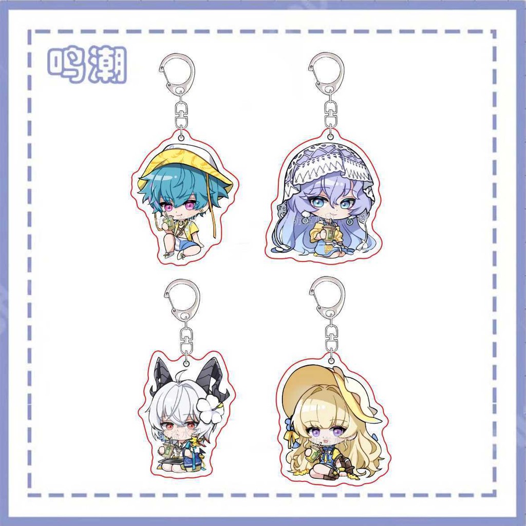Wuthering Waves Chicha San Chen Anime KeyChain Zani Men Key Chain for ...