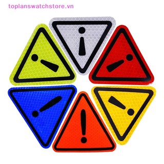 Toplanswatchstore Tam Giác Exclamation Mark Phản Quang Cảnh Báo Nhãn Dán Xe Hơi Lái Xe Ban Đêm An Toàn VN