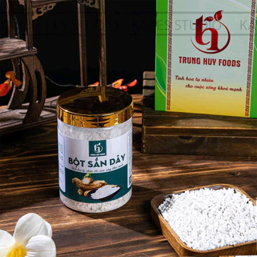Hộp 500g bột sắn dây Trung Huy, tinh bột sắn dây nguyên chất, thanh nhiệt, mát gan, hàng chuẩn, xịn