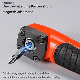 Tuốc nơ vít góc điện đa chức năng ASI New 1PC, mô-men xoắn cao 90 ° Tua vít góc phải, công cụ thủ công, Xanh dương và Cam ONG
