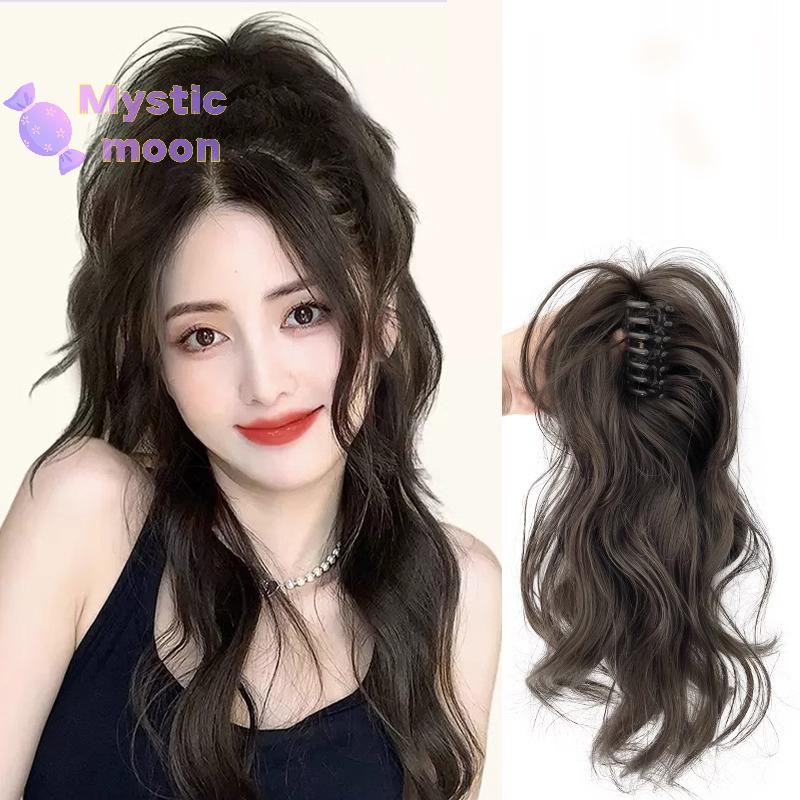 [Huyền bí] Kẹp móng vuốt tổng hợp Phần mở rộng tóc đuôi ngựa Tóc ngắn xoăn tự nhiên đuôi giả dành cho nữ Đuôi ngựa nổi bật Móng vuốt tóc [Mới]