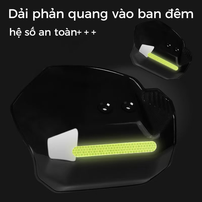 Bảo Vệ Tay Lái Phản Quang Trang Trí Xe Máy chắn gió tay lái xe máybảo vệ tay lái xe máy
