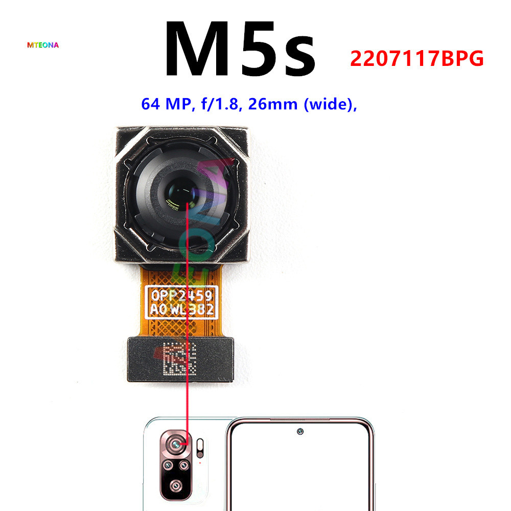 Phía Trước Phía Sau Camera Cho Xiaomi Poco M5 M5s Mặt Trước Selfie Mặt Sau Chính Mô Đun Camera Rộng Linh Kiện Cáp Mềm