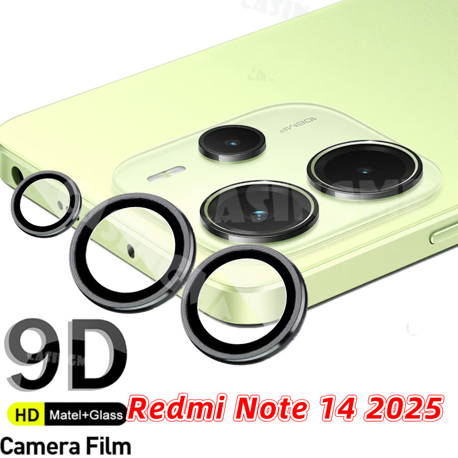 Redmi Note 14 4G 2025 Full Cover Ống kính máy ảnh kim loại cho Redmi Note14 14Note 14Pro Note 14 RedmiNote14 Pro 5G 4G Bảo vệ vòng máy ảnh Ống kính máy ảnh Bảo vệ kính cường lực