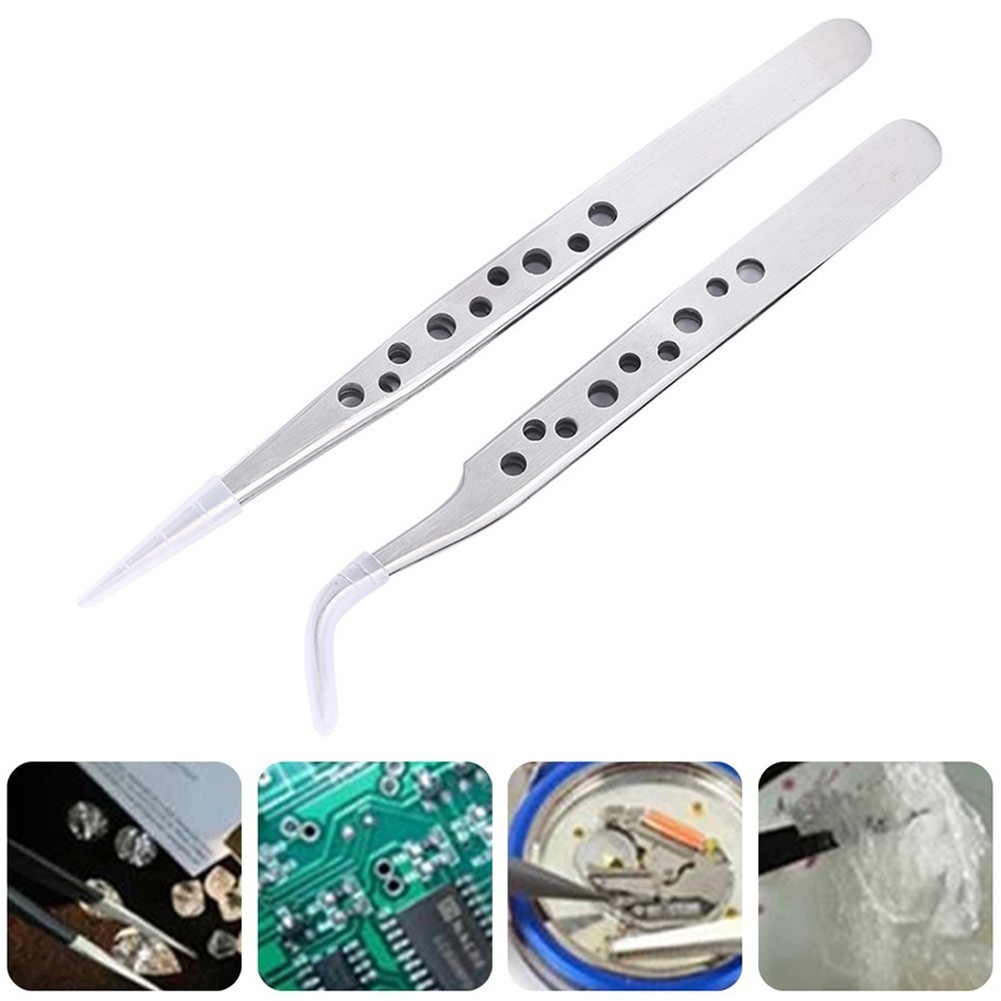 [Cosyh] Nhíp công nghiệp chính xác Dụng cụ cầm tay sửa chữa bằng thép không gỉ cho các bộ phận