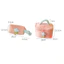 FAVORITEGOODS Túi Trang Điểm, Hoa Tulip Dây Kéo Túi Đựng Mỹ Phẩm, Di Động Đa Năng Dung Tích Lớn Corduro Trang Điểm Tổ Chức Phụ Kiện Du Lịch