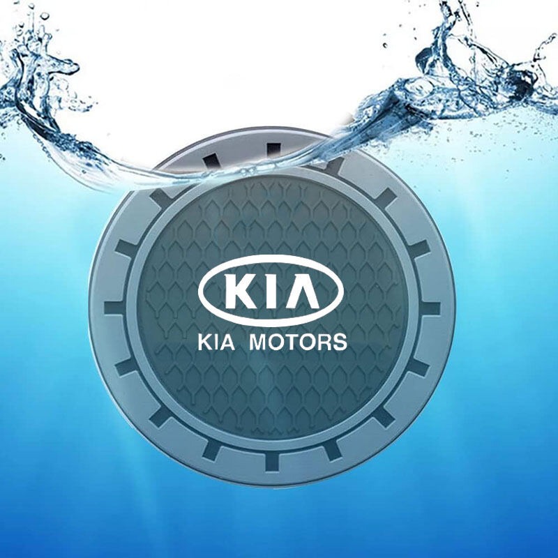 2 gói giá đỡ cốc xe hơi, đế lót nước cho KIA Sonet Sportage Sorento Rio Picanto Seltos Carens Grand Carnival Sedona, silicone chống trượt, phụ kiện nội thất xe hơi