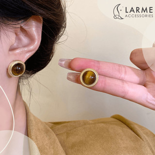 Khuyên tai nữ bông tai phong cách cổ điển sang trọng Larme accessories -KT0297
